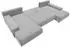 Mirjan24 Nojan U Wohnlandschaft Eckcouch Schlaffunktion Bettkasten U-Form 351x80x191cm (Nojan U)