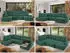 MKS Meble Madrito U Ecksofa U-Form mit Schlaffunktion und Bettkasten, Grün, 6-Sitzer, 204x89x323cm