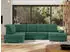 MKS Meble Madrito U Ecksofa U-Form mit Schlaffunktion und Bettkasten, Grün, 6-Sitzer, 204x89x323cm