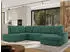 MKS Meble Madrito U Ecksofa U-Form mit Schlaffunktion und Bettkasten, Grün, 6-Sitzer, 204x89x323cm