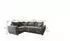 Masseno Madison L L-S Ecksofa mit Schlaffunktion und Bettkasten, L-Form, 235x175cm, Schwarz (SAWANA 14)