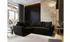 Masseno Madison L L-S Ecksofa mit Schlaffunktion und Bettkasten, L-Form, 235x175cm, Schwarz (SAWANA 14)