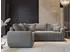 Masseno Madison L L-S Ecksofa mit Schlaffunktion und Bettkasten, L-Form, 235x175cm, Schwarz (SAWANA 14)