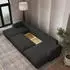 Masseno Savona P Wohnlandschaft U-Form Schlaffunktion Schwarz Kordstoff (SAVONA P POSO 135)