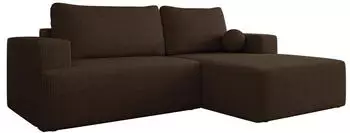 Mirjan24 Mivo Ecksofa L-Form Cord mit Schlaffunktion und Bettkasten (Mivo)