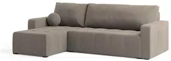 Masseno VOLIRA Ecksofa L-Form mit Schlaffunktion & Bettkasten, Beige (VOLIRA PAROS 02)