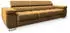 Masseno Mosine Schlafsofa Velours-Stoff Gelb 281x87x98cm (MOSINE MONOLITH 48)