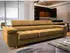 Masseno Mosine Schlafsofa Velours-Stoff Gelb 281x87x98cm (MOSINE MONOLITH 48)