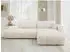 Mirjan24 Furyn O Ecksofa mit Schlaffunktion und Bettkasten, L-Form (Furyn O)