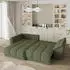 Masseno ORENTI L-S Ecksofa L-Form Velours Grün mit Schlaffunktion & Bettkasten (ORENTI L-S MATT VELVET 38)