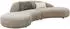 House Nordic Venice Sofa Stoff Beige 318x90x72cm