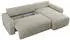 MKS Meble ARGOS Ecksofa mit Schlaffunktion und Bettkasten, Velvet, Beige