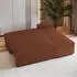 Masseno BRISO T Ecksofa L-Form mit Schlaffunktion & Bettkasten, Kordstoff, Braun (BRISO T TILIA 52)