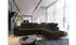 Masseno Selva R-S Ecksofa L-Form mit Schlaffunktion & Bettkasten, Velours, Braun, 275x202cm (SELVA R-S)
