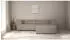 ebuy24 Heaven Ecksofa mit Chaiselong L-Form, Textil, grau/sandfarben (5715680002569)