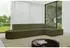 ALTDECOR IREA-L2-v3 Ecksofa L-Form 4-Sitzer Textil Grün/Platin 327x165x77cm (IREA-L2-v3)