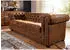 Massivmoebel24 Oxford Chesterfield Sofa 3-Sitzer Braun Polyester (68-920-100-0041)