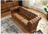 Massivmoebel24 Oxford Chesterfield Sofa 3-Sitzer Braun Polyester (68-920-100-0041)