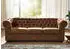 Massivmoebel24 Oxford Chesterfield Sofa 3-Sitzer Braun Polyester (68-920-100-0041)