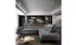 Masseno Nola R-S Ecksofa L-Form mit Schlaffunktion & Bettkasten, Velours, Grau, 253x190cm (Nola R-S)