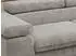 MKS Meble Pablo L Ecksofa L-Form Schlaffunktion Hellgrau Chenille