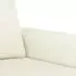 vidaXL 3-tlg. Sofagarnitur mit Kissen Creme Samt (3202228)