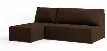 Masseno DOMIRA Ecksofa L-Form mit Schlaffunktion & Bettkasten, Braun (DOMIRA KRONOS 06)