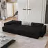 Masseno FENTO P Ecksofa U-Form Schlaffunktion Bettkasten Schwarz (FENTO P POSO 135)
