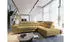 Masseno Apiro R-S Ecksofa L-Form mit Schlaffunktion & Bettkasten, Kordstoff, Gelb, 276x202cm (POSO 01)