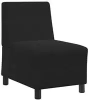 vidaXL | Modulares Armfreies Sofa | Schwarz 55 x 74 x 82 cm Samt