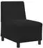 vidaXL Modulares Sofa ohne Armlehnen Samt Schwarz 55cm