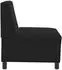 vidaXL Modulares Sofa ohne Armlehnen Samt Schwarz 55cm