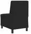 vidaXL Modulares Sofa ohne Armlehnen Samt Schwarz 55cm