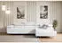 ALTDECOR GUSA-L Ecksofa mit Schlaffunktion und Bettkasten, Bouclé Weiß, L-Form, 272x202cm