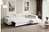 ALTDECOR GUSA-L Ecksofa mit Schlaffunktion und Bettkasten, Bouclé Weiß, L-Form, 272x202cm