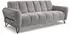 Beautysofa Volare 3-Sitzer Sofa Chenille Storm, schwarze Metallbeine