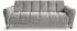 Beautysofa Volare 3-Sitzer Sofa Chenille Storm, schwarze Metallbeine