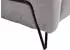 Beautysofa Volare 3-Sitzer Sofa Chenille Storm, schwarze Metallbeine