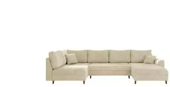 S-Style M&ouml;bel Trygve Wohnlandschaft Chenille Beige U-Form 310x81cm (Trygve)
