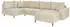 S-Style Möbel Trygve Wohnlandschaft Chenille Beige U-Form 310x81cm (Trygve)