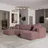 Masseno Sentum P Ecksofa U-Form mit Schlaffunktion & Bettkasten, Lila (SENTUM P POSO 130)