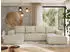 MKS Meble Trentino U Ecksofa U-Form Schlaffunktion Bettkasten Beige Velvet