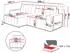 Mirjan24 Masone Ecksofa L-Form mit Bettkasten und Schlaffunktion, 245x143cm (Masone)