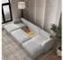 Masseno Savona N Ecksofa U-Form Schlaffunktion Bettkasten Braun Bouclé (SAVONA N NOW OR NEVER 56)