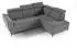 Beautysofa Aurora II Ecksofa L-Form rechts, Schlaffunktion, Bettkasten, Dunkelgrau (Vena 19)