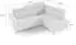 Beautysofa Aurora II Ecksofa L-Form rechts, Schlaffunktion, Bettkasten, Dunkelgrau (Vena 19)
