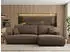 MKS Meble OVO L Ecksofa mit Schlaffunktion & Bettkasten, Velvet Braun, L-Form, 271x195cm
