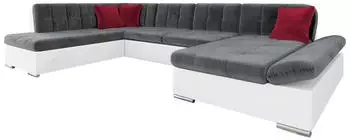Mirjan24 Bergen Ecksofa U-Form mit Schlaffunktion & Bettkasten