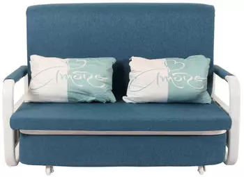 MCW MCW-M83 Schlafsofa mit Bettkasten 130x185cm, Stoff, dunkelblau (MCW-M83)
