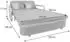 MCW MCW-M83 Schlafsofa mit Bettkasten 130x185cm, Stoff, dunkelblau (MCW-M83)